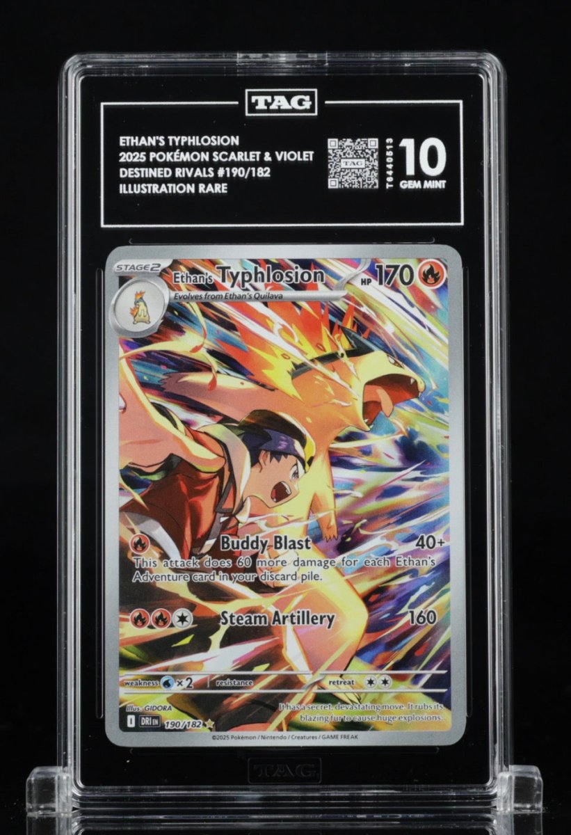 Pokémon - TAG 10 - Ethan’s Typhlosion - 190/182 Destined Rivals - Mega Cash Sydney