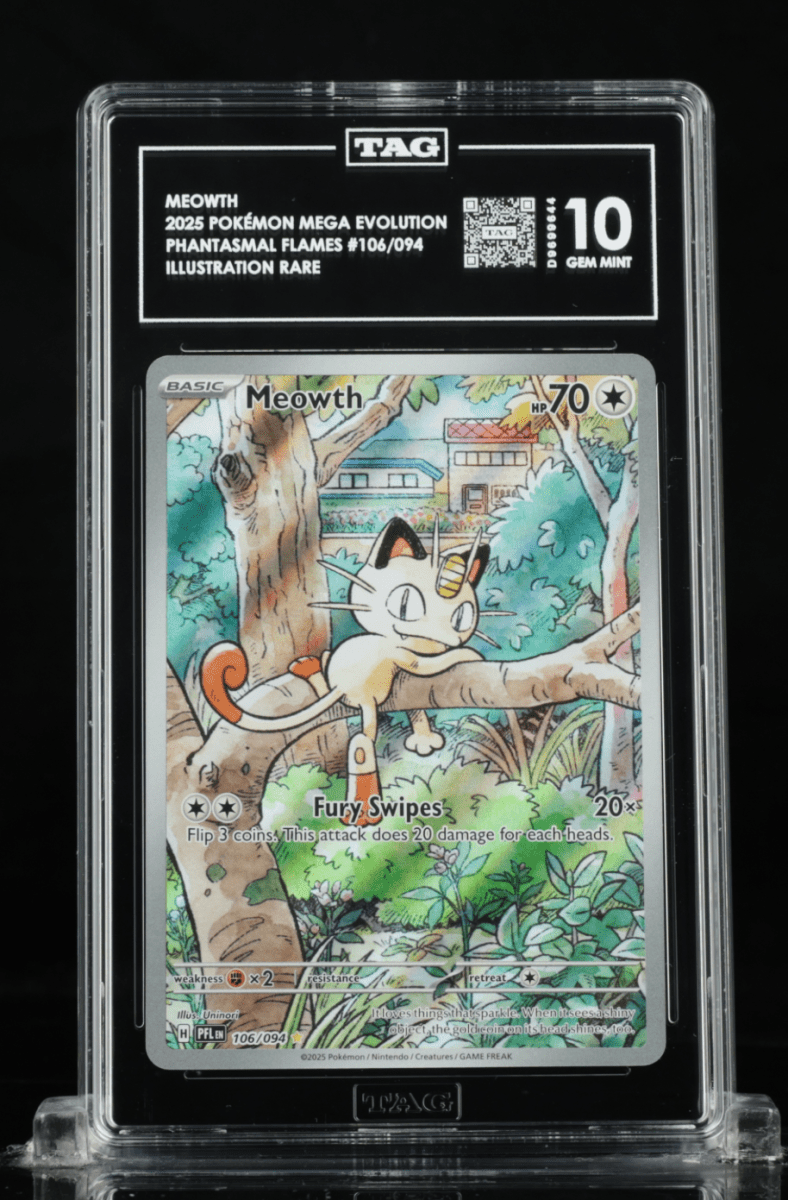 Pokémon - TAG 10 - Meowth - 106/094 Phantasmal Flames - Mega Cash Sydney