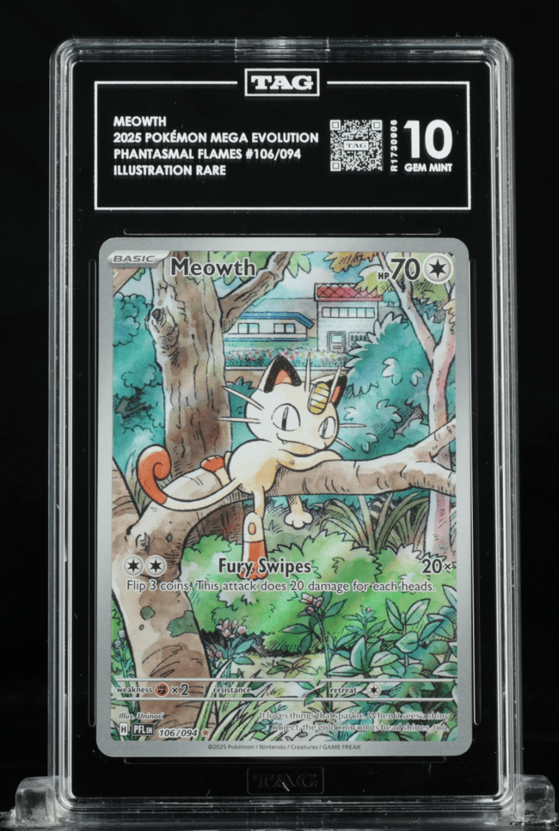 Pokémon - TAG 10 - Meowth - 106/094 Phantasmal Flames - Mega Cash Sydney
