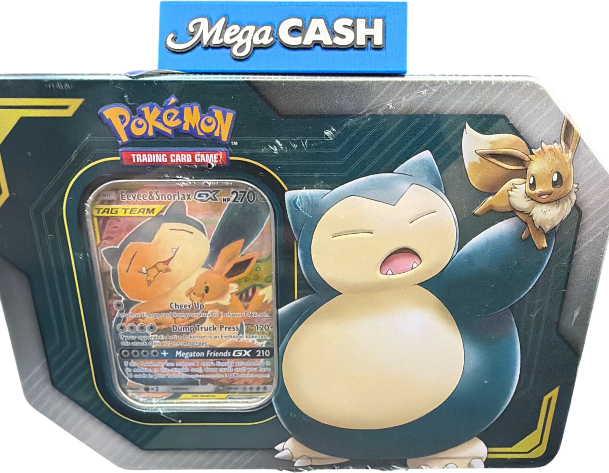 Pokemon - Tag team Tin ( Eevee & Snorlax GX) - Mega Cash Sydney