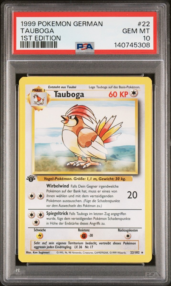 Pokemon - Tauboga 1st edition 22/102 PSA 10 - Mega Cash Sydney