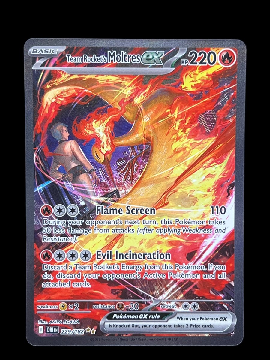 Pokémon - Team Rockets Moltres Ex 229/182 - Mega Cash Sydney