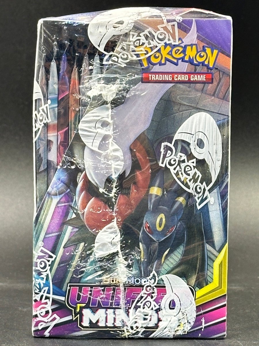 Pokémon Unified Minds Booster Box includes acrylic case - Mega Cash Sydney