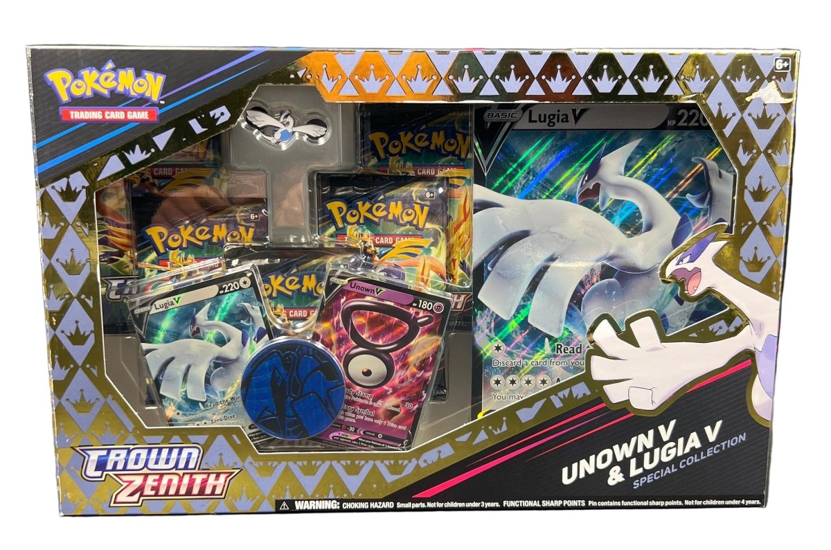 Pokemon - Unown V & Lugia V Collection Box - Crown Zenith - Mega Cash Sydney