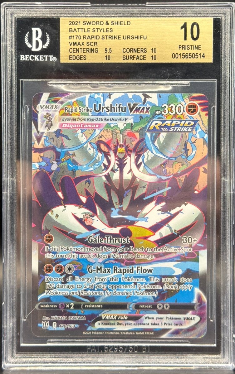 Pokemon - Urshifu VMAX 170/163 BGS 10 - Battle styles - Mega Cash Sydney