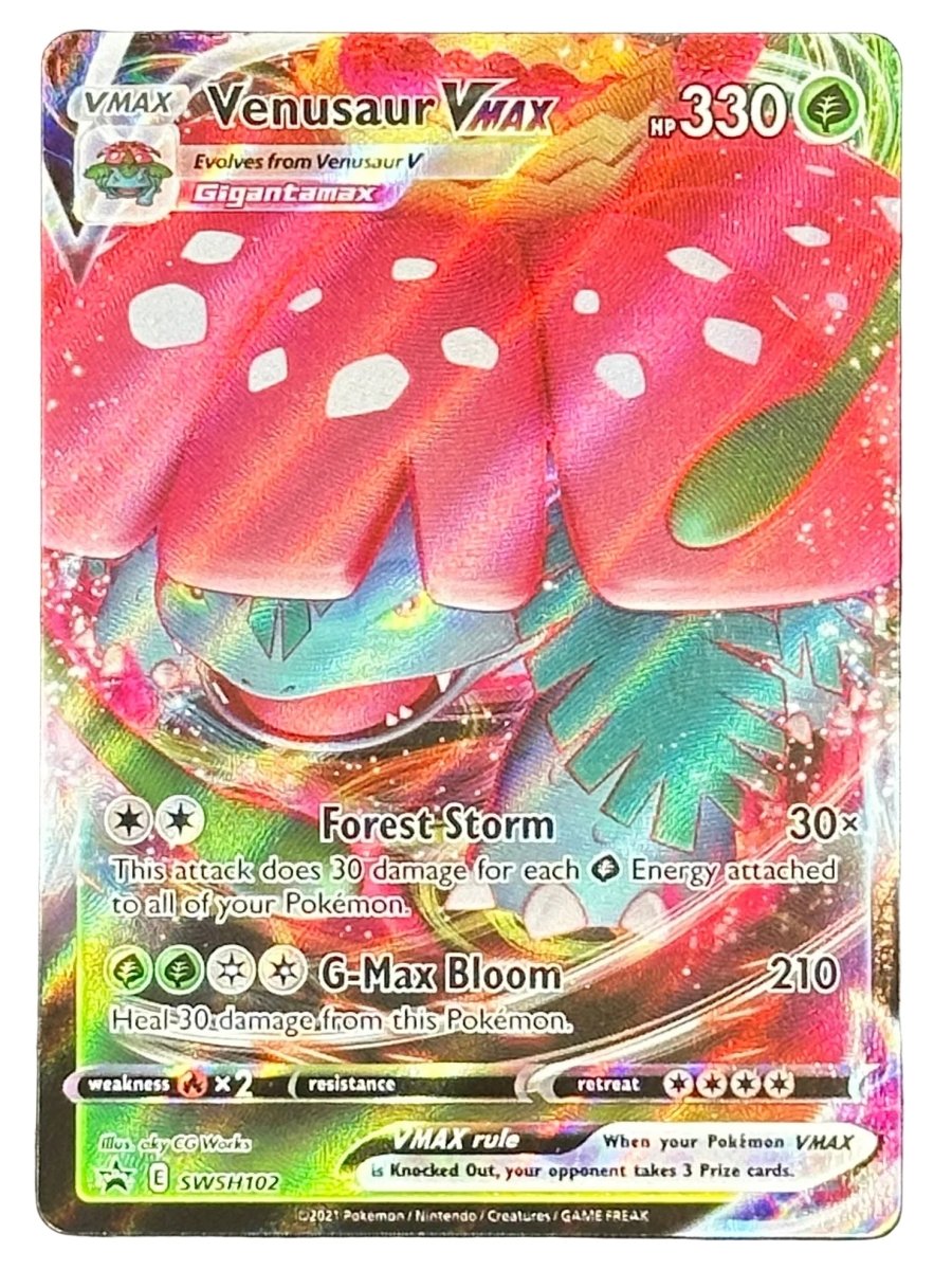 Pokemon - Venusaur VMAX - Black Star Promo SWSH102 - Mega Cash Sydney