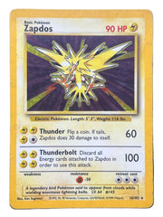 Pokémon - Zapdos Holo 16/102 Base Set Unlimited - Mega Cash Sydney