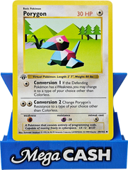 Porygon 39/102 First 1st Edition Shadowless Base Set 1999 NM - Mega Cash Sydney
