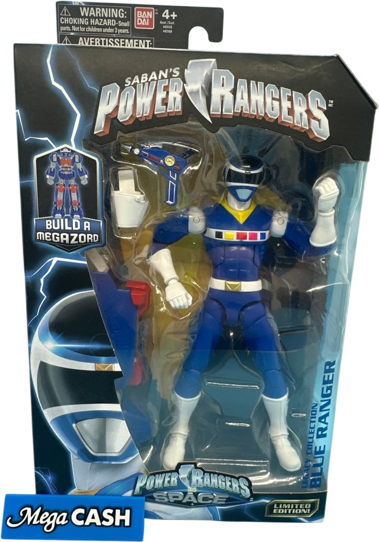 Power Rangers in Space - Blue - By Bandai Figurine - Mega Cash Sydney