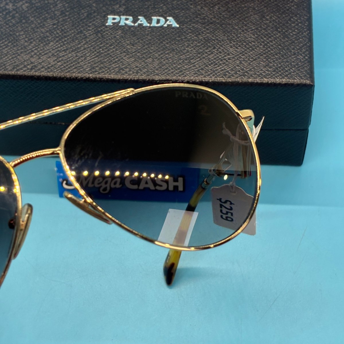 PRADA SUNGLASSES W/ CASE & BOX RRP $607 | SPR 73Z ZVN - 5D1 140 3N - Mega Cash Sydney