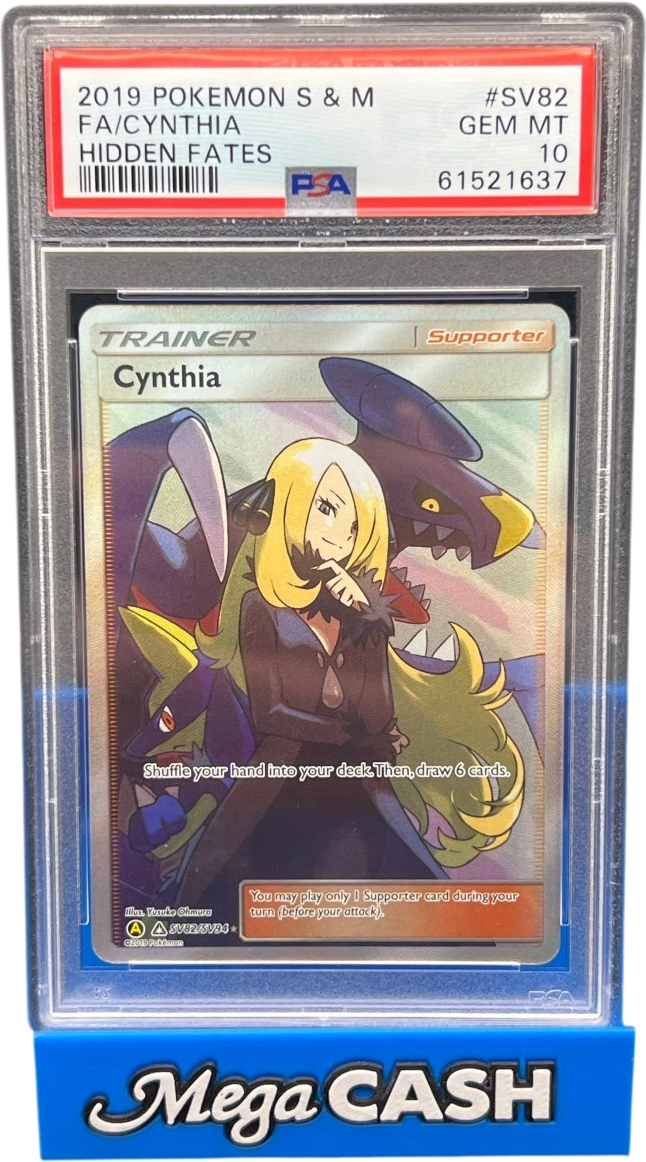 PSA 10 Cynthia SV82/SV94 Hidden Fates - Mega Cash Sydney