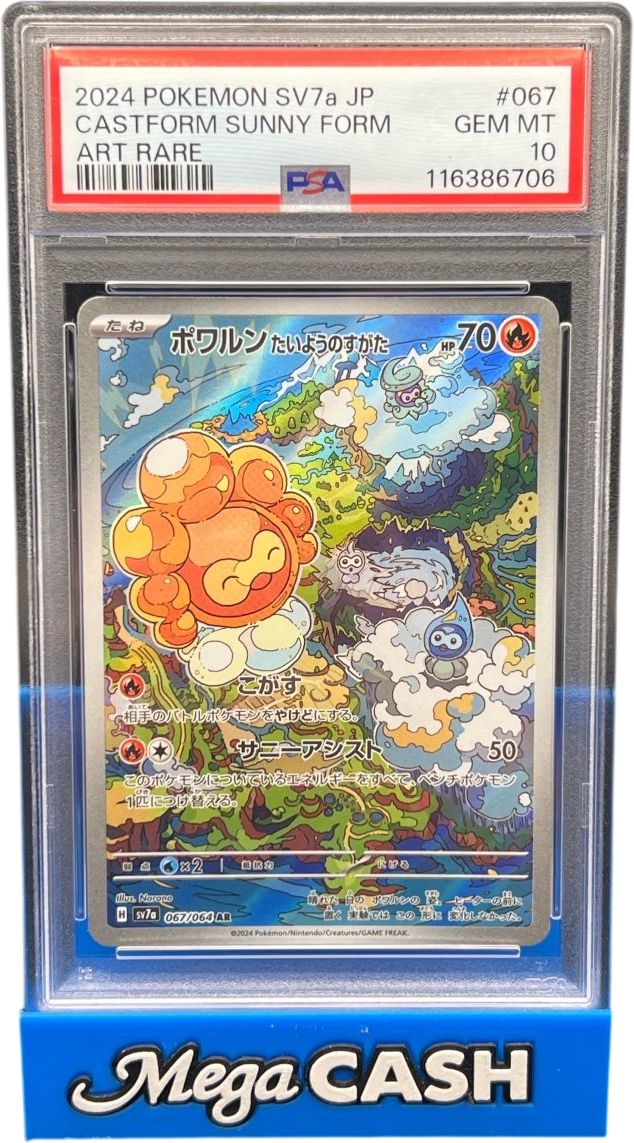 PSA 10 Japanese Castform Sunny Form 067/064 - Mega Cash Sydney