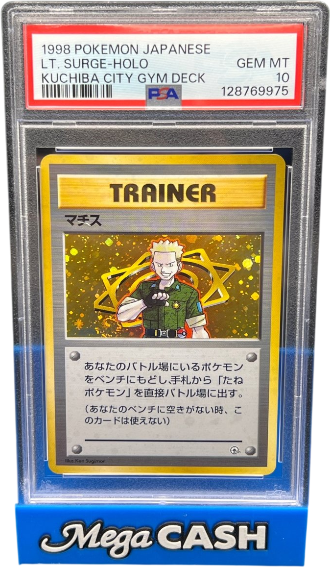 PSA 10 LT.Surge Holo Kuchiba City Gym Deck Japanese - Mega Cash Sydney