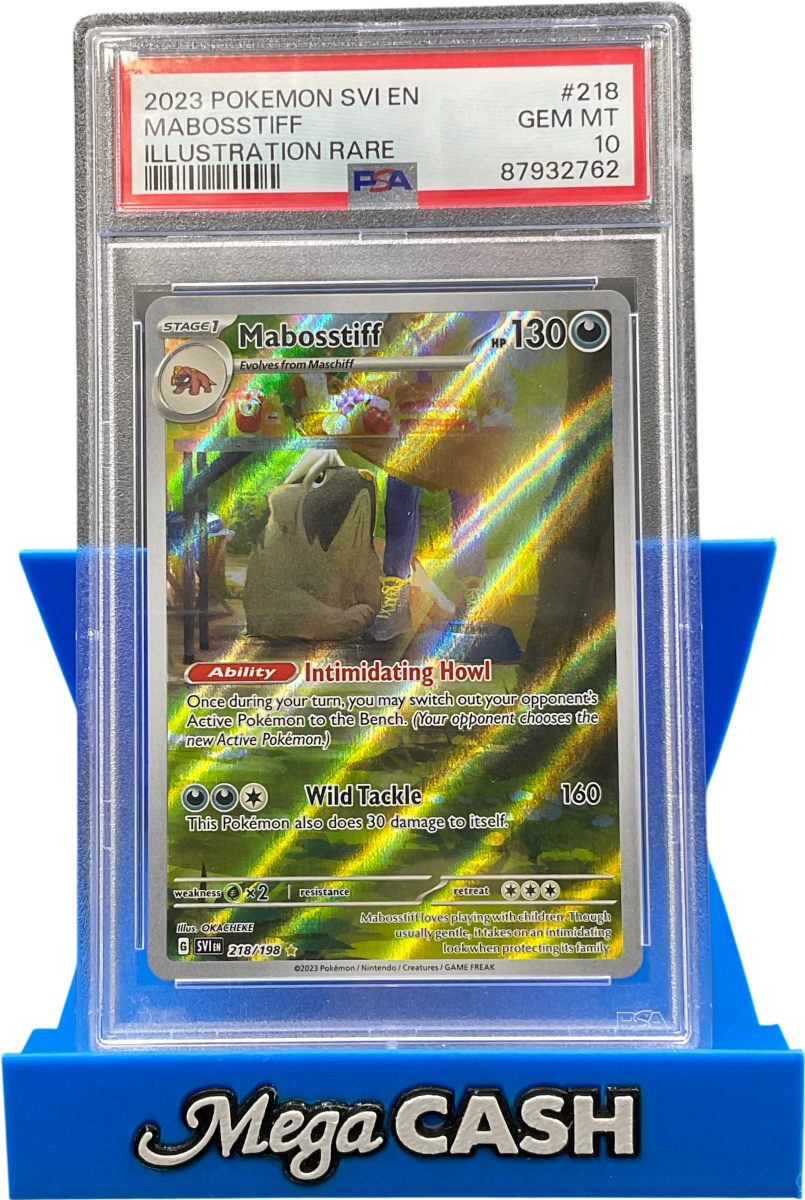 PSA 10 Mabosstiff IR 218/198 Scarlet & Violet Base - Mega Cash Sydney
