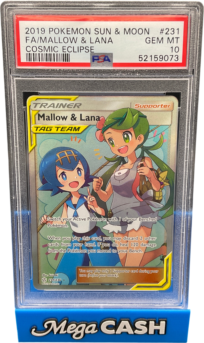 PSA 10 Mallow & Lana FA 231/236 Cosmic Eclipse - Mega Cash Sydney
