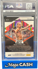 PSA 10 Prizm UFC Sean O’Malley Fearless 32/42 - Pink Pulsar - Mega Cash Sydney