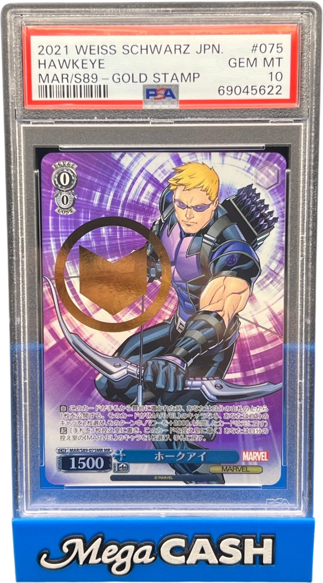 PSA 10 - Weiss Schwarz Japanese Hawkeye - Mega Cash Sydney