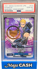 PSA 10 - Weiss Schwarz Japanese Hawkeye - Mega Cash Sydney