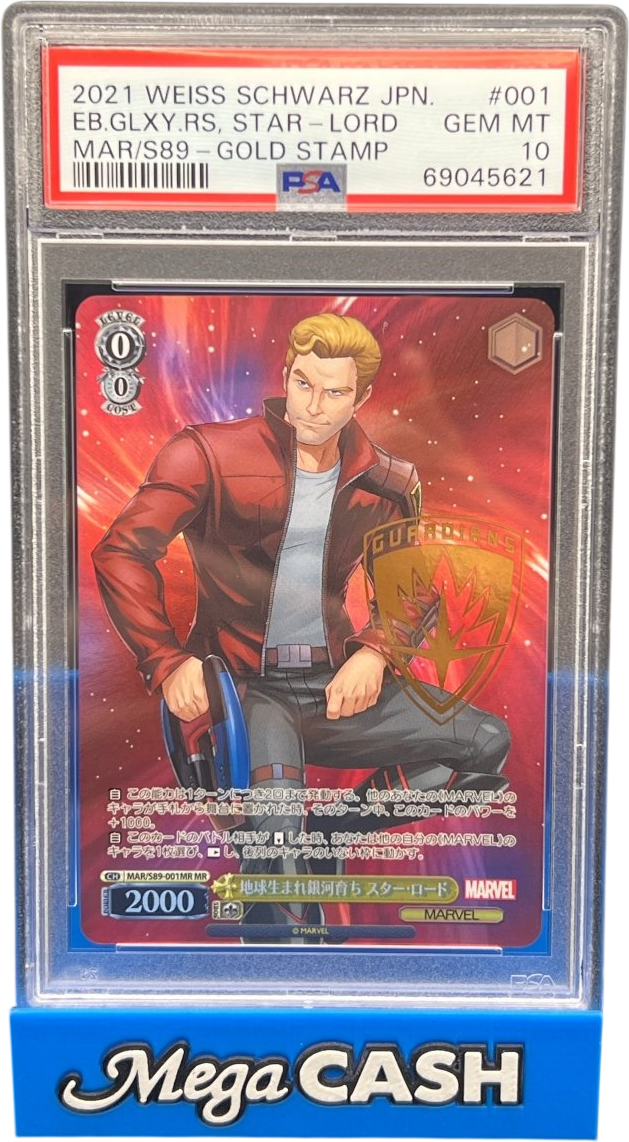 PSA 10 - Weiss Schwarz Japanese Star Lord - Mega Cash Sydney