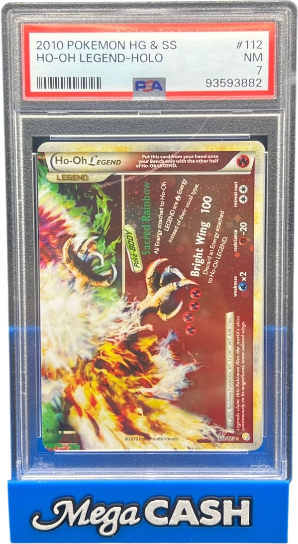 PSA 7 HG & SS Ho - Oh Legends Holo 112/123 - Mega Cash Sydney