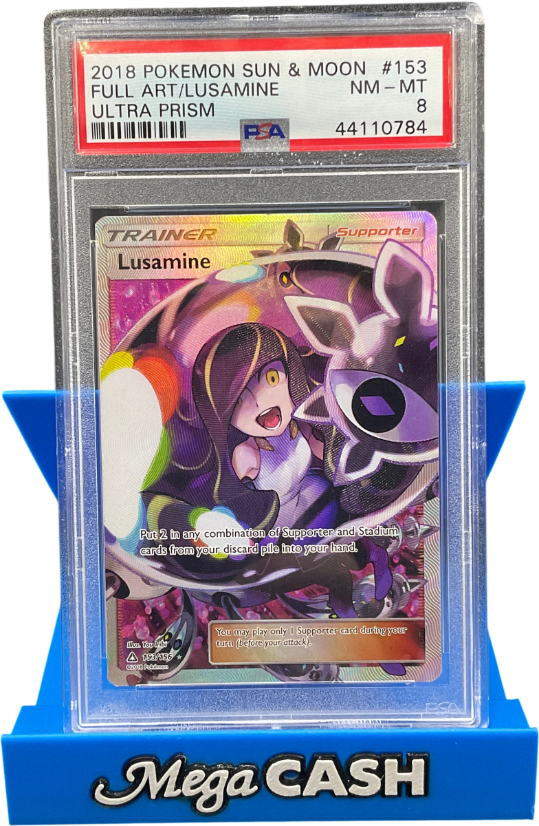 PSA 8 Lusamine 153/156 Ultra Prism - Mega Cash Sydney