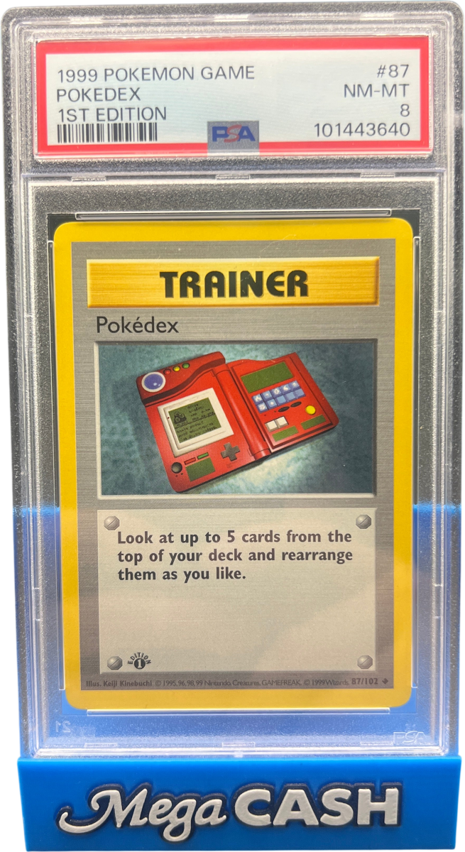 PSA 8 POKEDEX 1ST EDITION 87/102 - Mega Cash Sydney