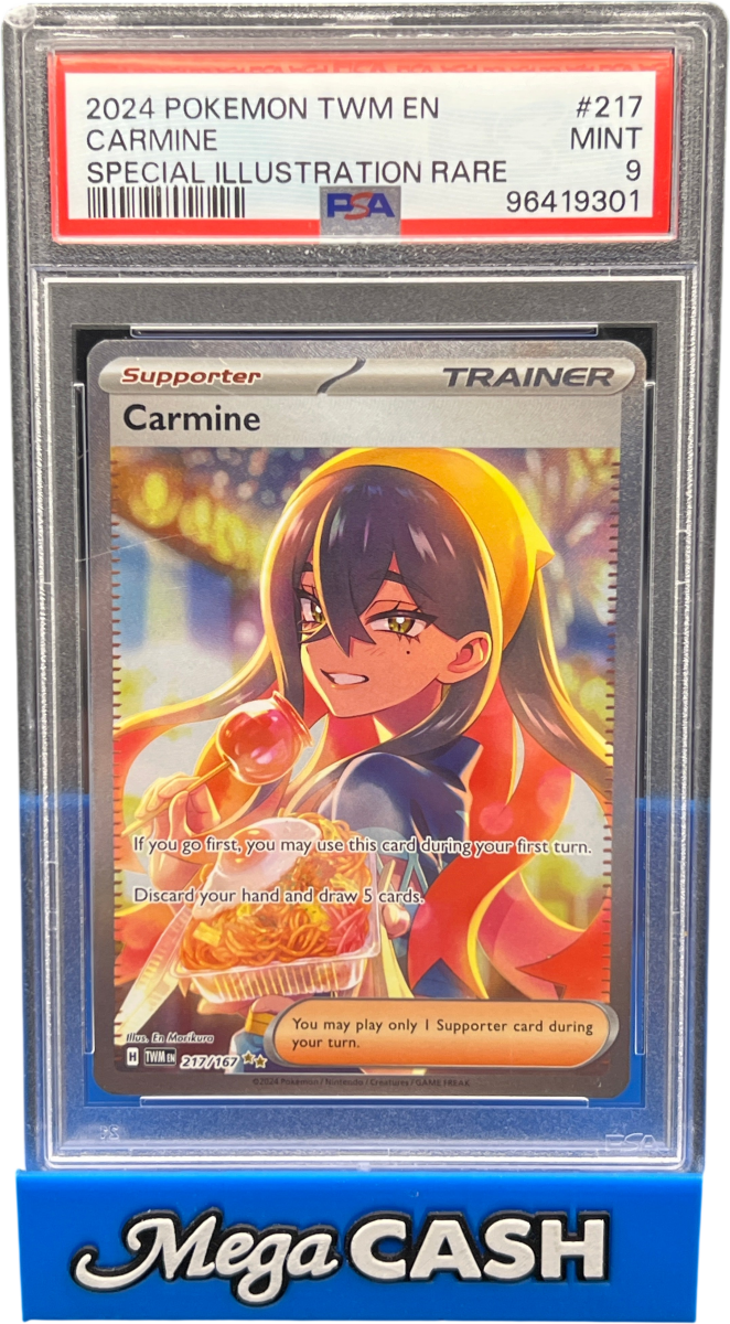 PSA 9 Carmine 217/167 Twilight Masquerade - Mega Cash Sydney