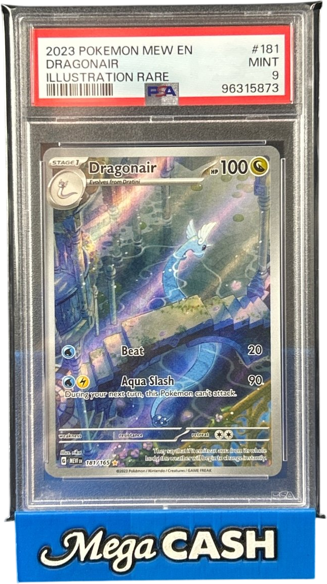 PSA 9 - Dragonair Illustration Rare 181/165 - Mega Cash Sydney