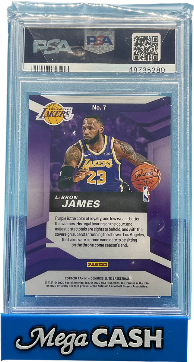 PSA 9 LeBron James 2019 Donruss Elite - Mega Cash Sydney