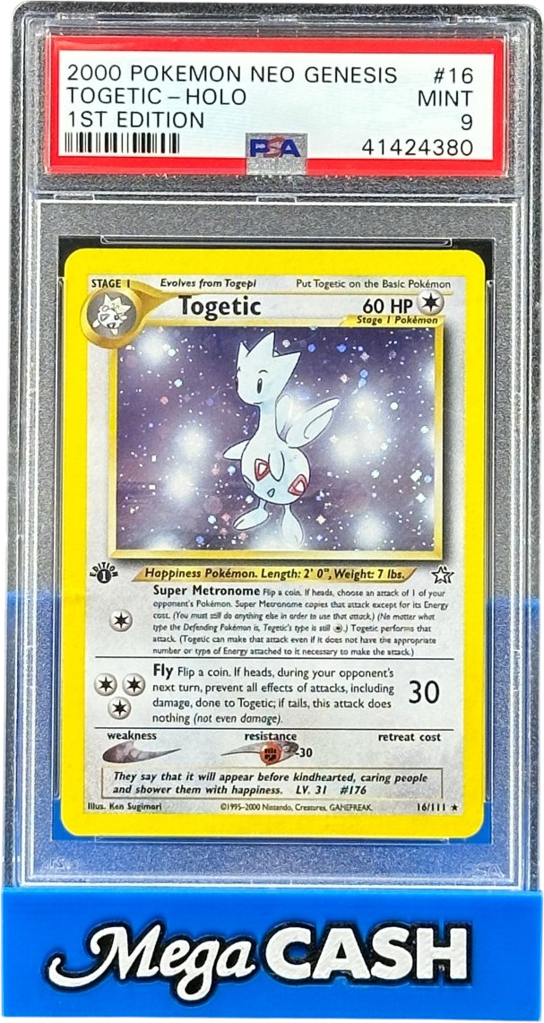 PSA 9 Togetic Holo - 1st Edition Neo Genesis - 16/111 - Mega Cash Sydney