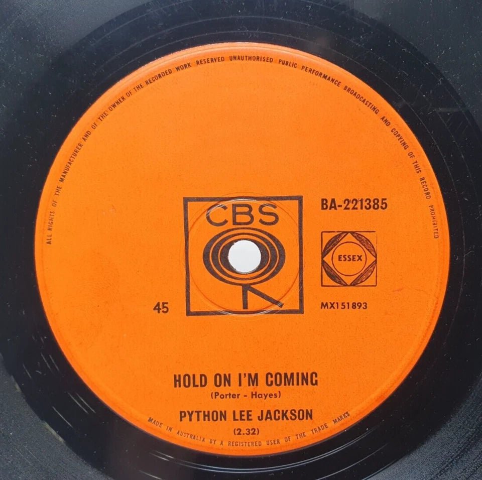 PYTHON LEE JACKSON - "Your Mother Should Have Warned You" - Record - Vinyl 7" - Mega Cash Sydney