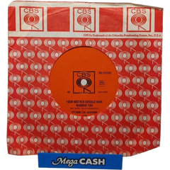 PYTHON LEE JACKSON - "Your Mother Should Have Warned You" - Record - Vinyl 7"
