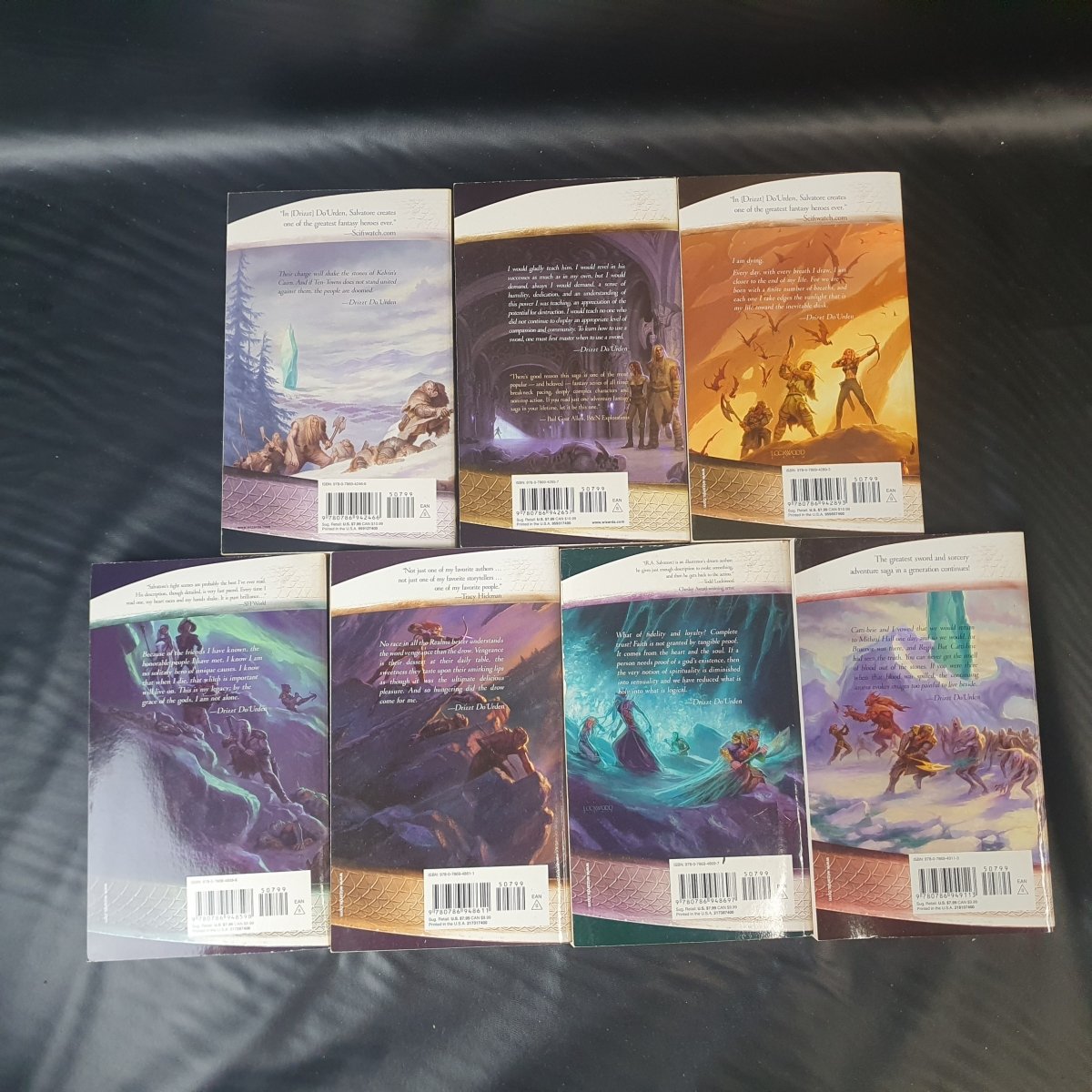 R. A. Salvatore - Forgotten Realms - Books IV - X Paperback Books - The Legend of Drizzt - Mega Cash Sydney