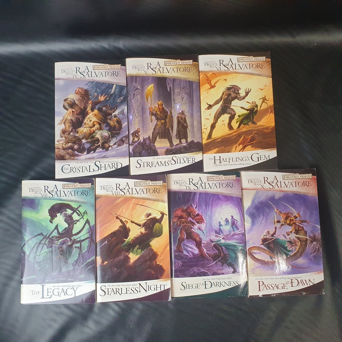 R. A. Salvatore - Forgotten Realms - Books IV - X Paperback Books - The Legend of Drizzt - Mega Cash Sydney