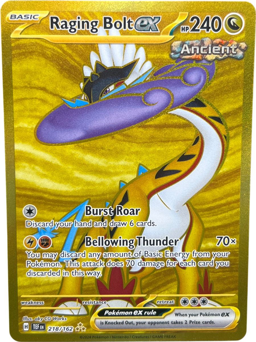 Max Rarity Raging Bolt Raging Bolt EX 218/162 Temporal Forces