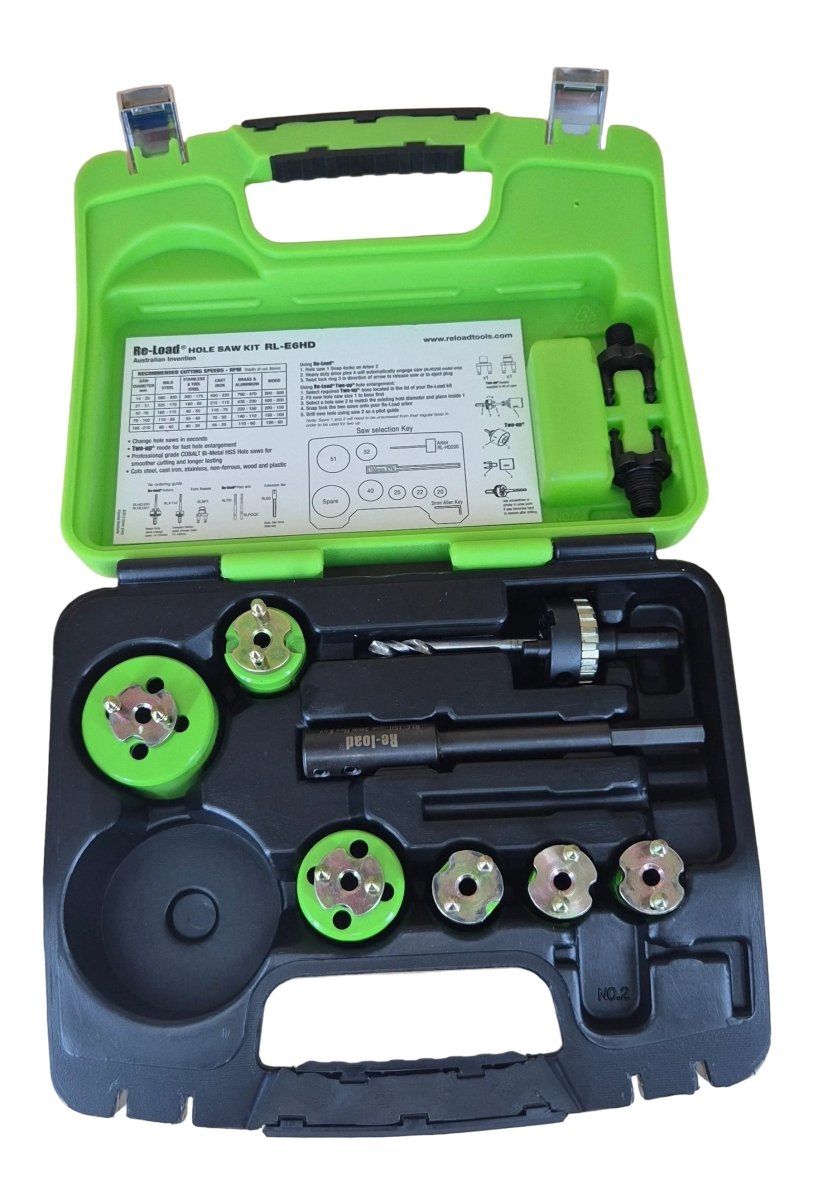 Re-Load Hole saw set - Mega Cash Sydney