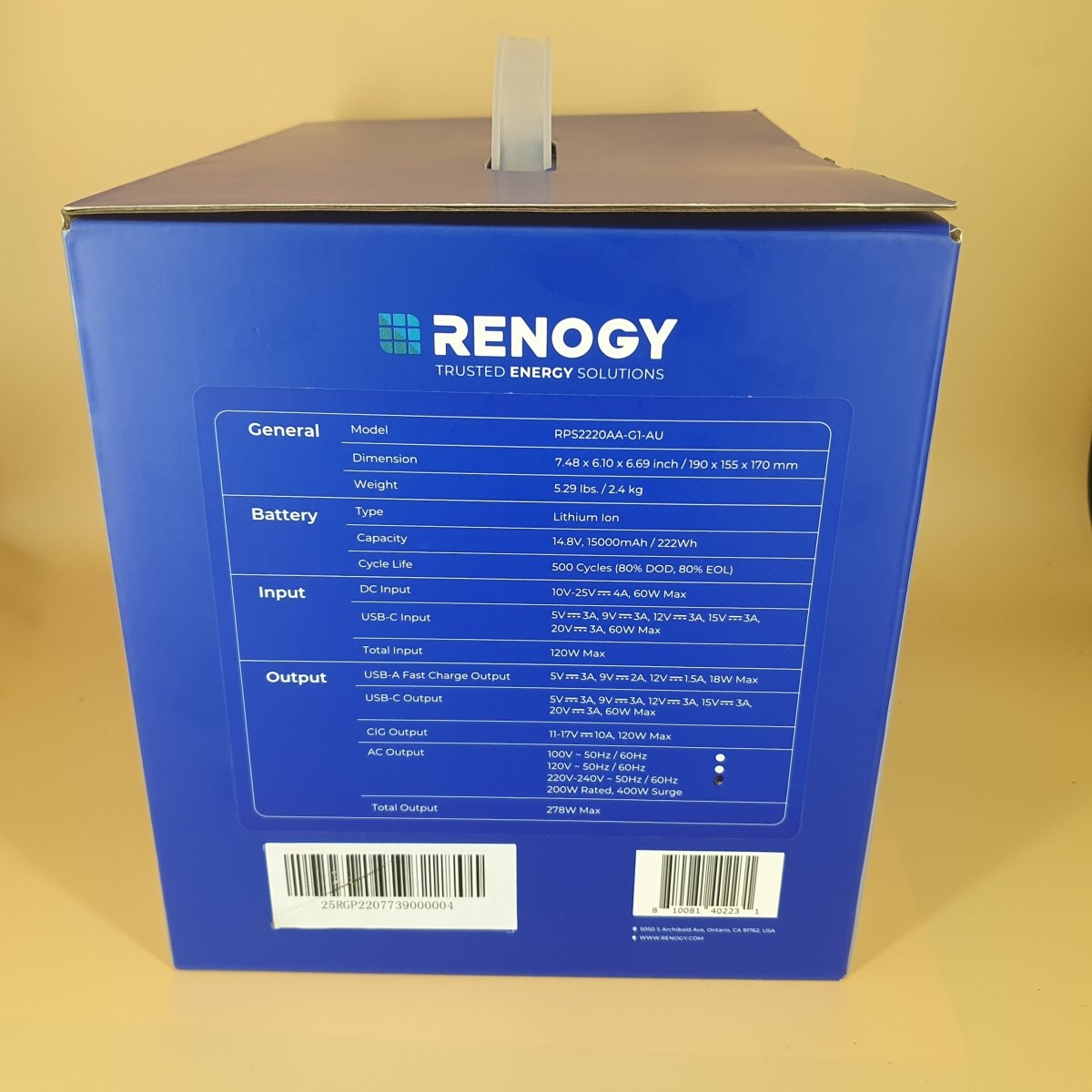 Renogy Phoenix 222Wh Lithium Portable Power Station - Mega Cash Sydney