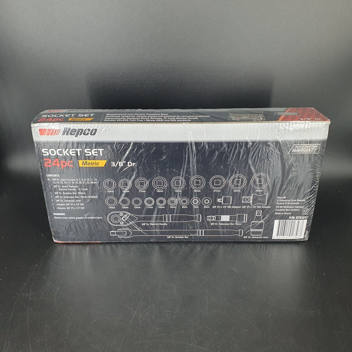 Repco 24 Piece Metric 3/8 inch Socket Set - RTK3211 - Mega Cash Sydney