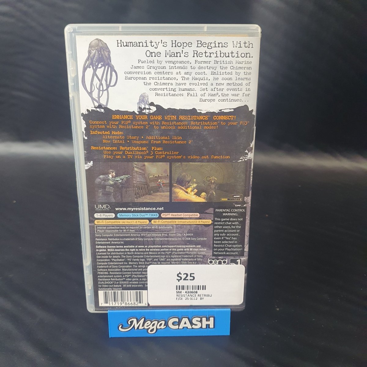 Resistance - Retribution - PSP GAME - Mega Cash Sydney