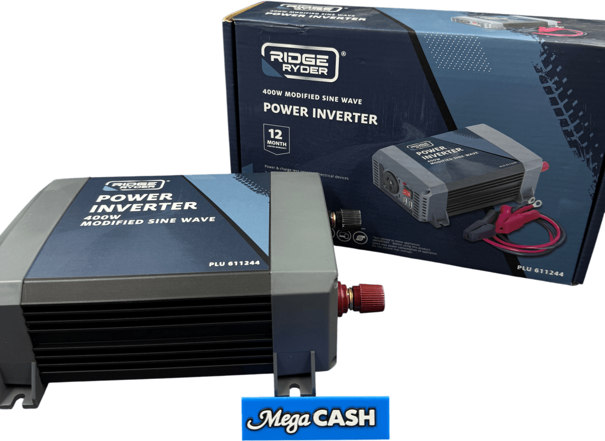 Ridge Ryder Power Inverter 400w Modified Sine Wave (611244) - Mega Cash Sydney
