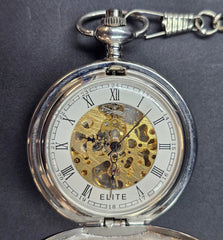 Unisex Elite Pocket Watch - 6513 - Engraved as Pictured