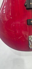 IBANEZ 4 STRING ELECTRIC BASS GUITAR- CANDY APPLE RED- SLIGHT MARK ON FACE