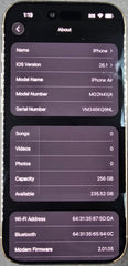 Apple iPhone 17 Air - 256GB - A3517