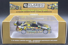 CLASSIC CARLECTABLES 1:43 Craig Lowndes' Final Race Autobarn Holden ZB Commodore