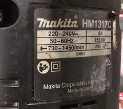 MAKITA - 30mm Hex Shank Electric Breaker Jack Hammer - HM1317C