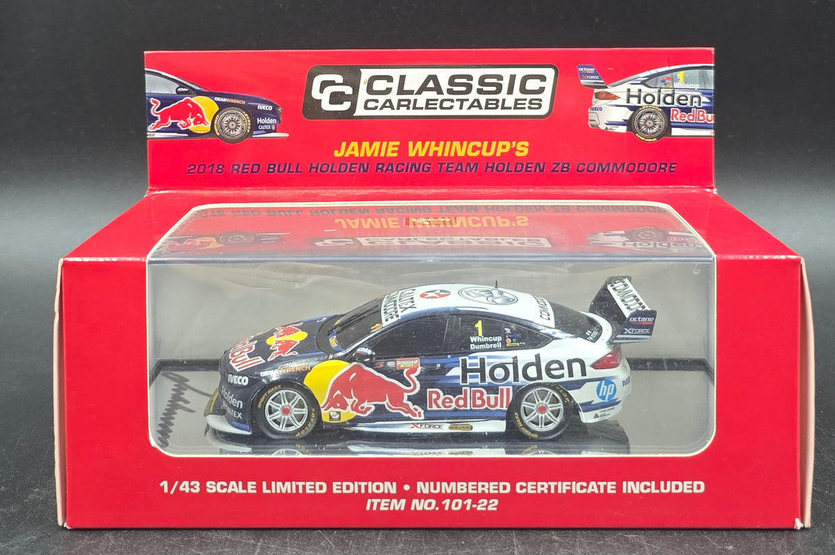 CLASSIC CARLECTABLES 1:43 Scale Jamie Whincup's 2018 Red Bull Holden ZB Commodore