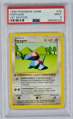 Pokemon - PSA 9 1st Edition Porygon 39/102