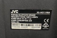 JVC - Portable Bluetooth Speaker - XS-N3119BA