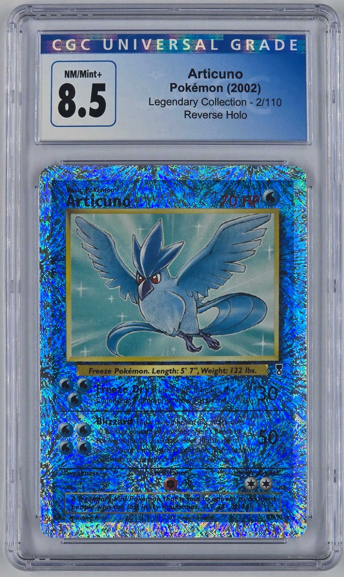 Pokemon - CGC 8.5 Articuno 2/110 LC Reverse Holo