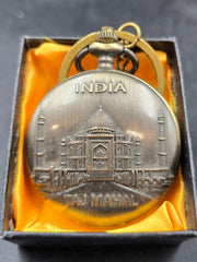 Pocket Watch - Keychain - Taj Mahal